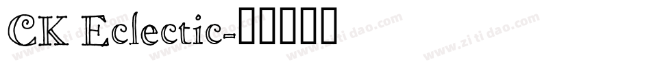 CK Eclectic字体转换